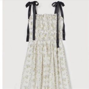 H&M Brock Collection Blogger Tie Strap floral dress